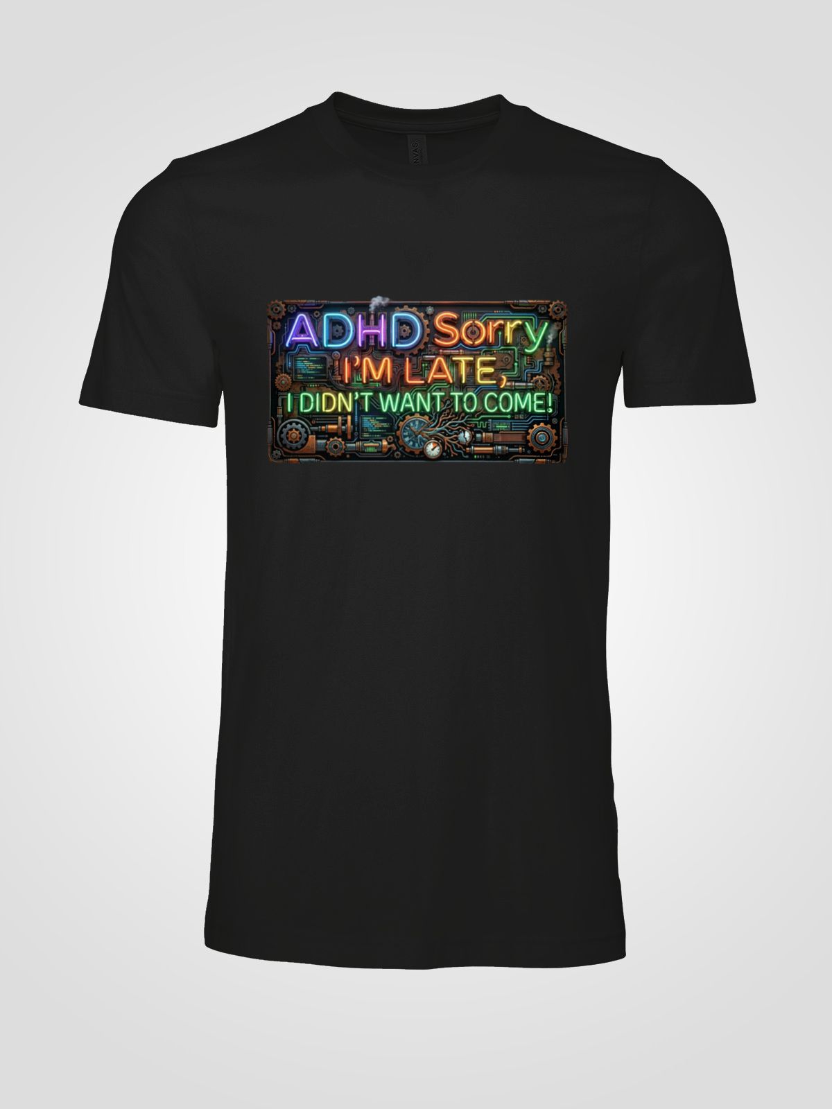 The "Neon Alibi" ADHD Truth Tee